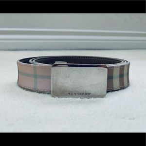 Authentic Vintage Burberry Pink Belt